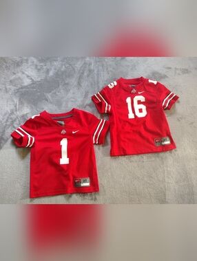 2 Nike Untouchable Ohio State Buckeyes #1  & #16 OSU Football Jersey 3T Toddler